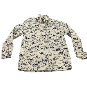 Urban Outfitters BDG RN66170 Men's Small Yellow Button Down Traveling shirt